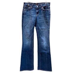 7 For All Mankind Women’s Boot Cut Jeans - Dark Blue Wash